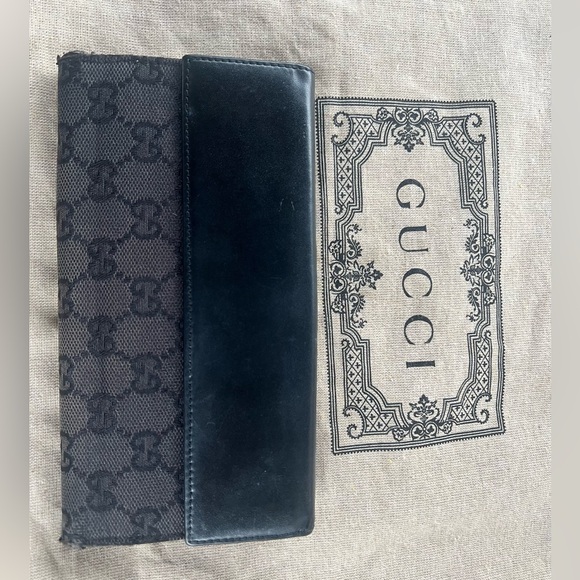 Gucci rare Jackie Piston Lock Long Wallet - Picture 4 of 16